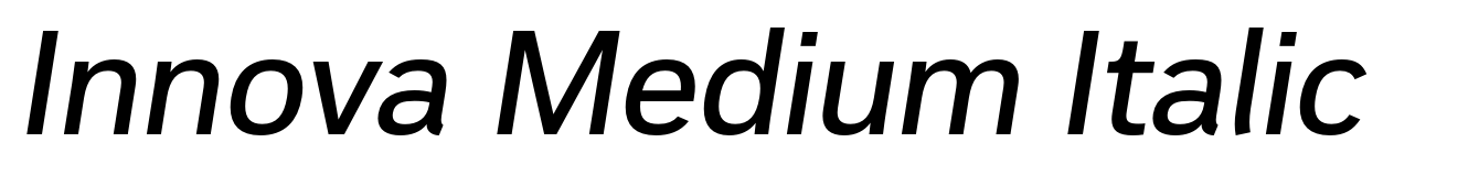 Innova Medium Italic